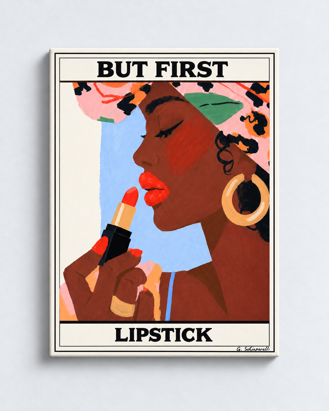 But first, lipstick