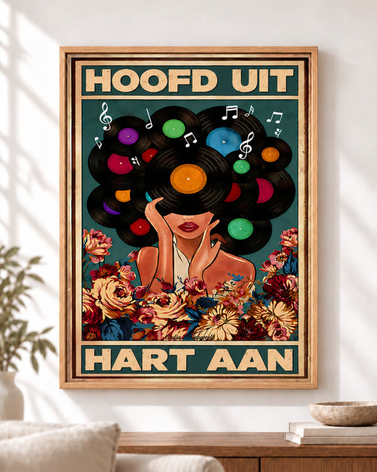 Hoofd uit, hart aan — Decoratieve lijst en interieur niet inbegrepen