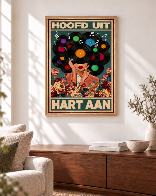 Hoofd uit, hart aan — Decoratieve lijst en interieur niet inbegrepen
