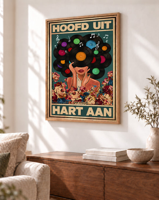 Hoofd uit, hart aan — Decoratieve lijst en interieur niet inbegrepen