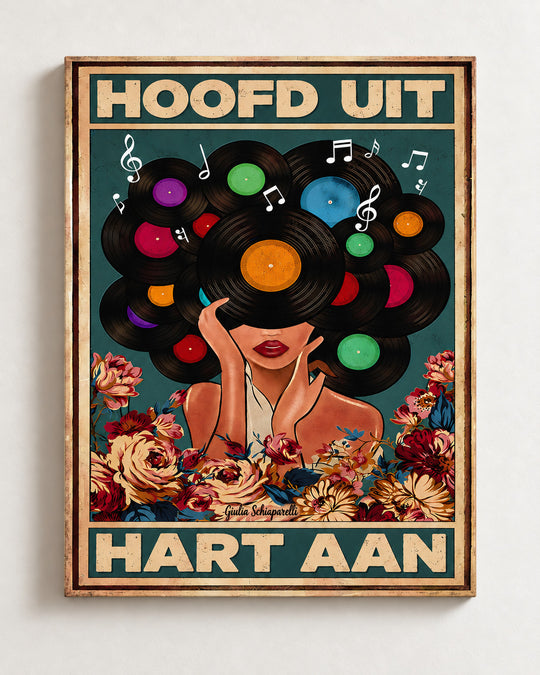 Hoofd uit, hart aan — Decoratieve lijst en interieur niet inbegrepen