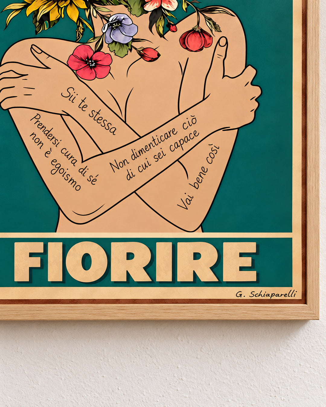Lasciati fiorire – illustrazione con testo in italiano, immagine 5
