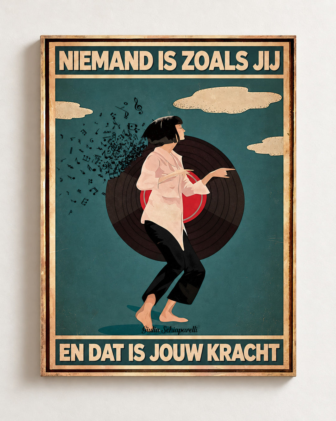 Niemand is zoals jij, en dat is jouw kracht — Decoratieve lijst en interieur niet inbegrepen