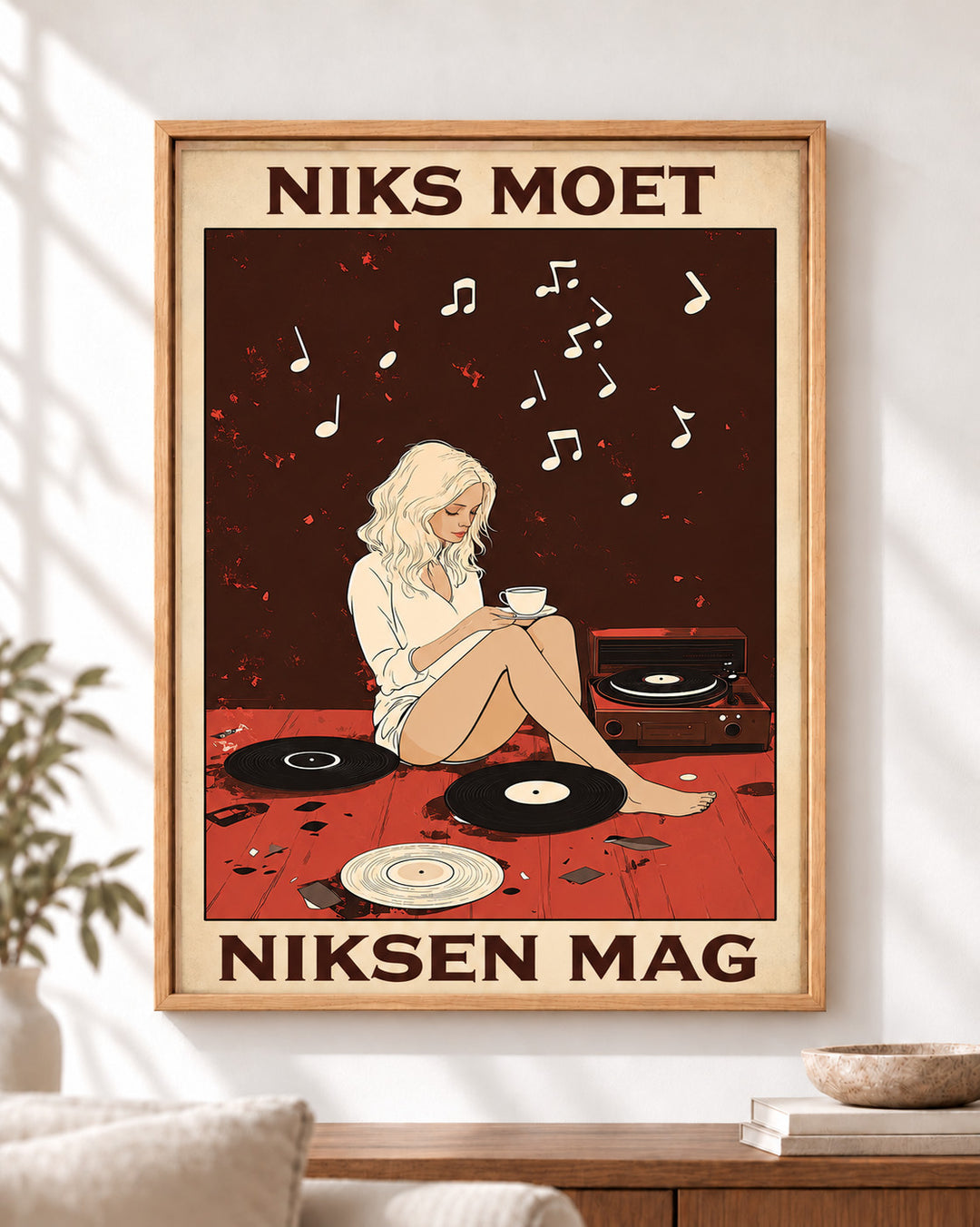 Niks moet, niksen mag — Decoratieve lijst en interieur niet inbegrepen