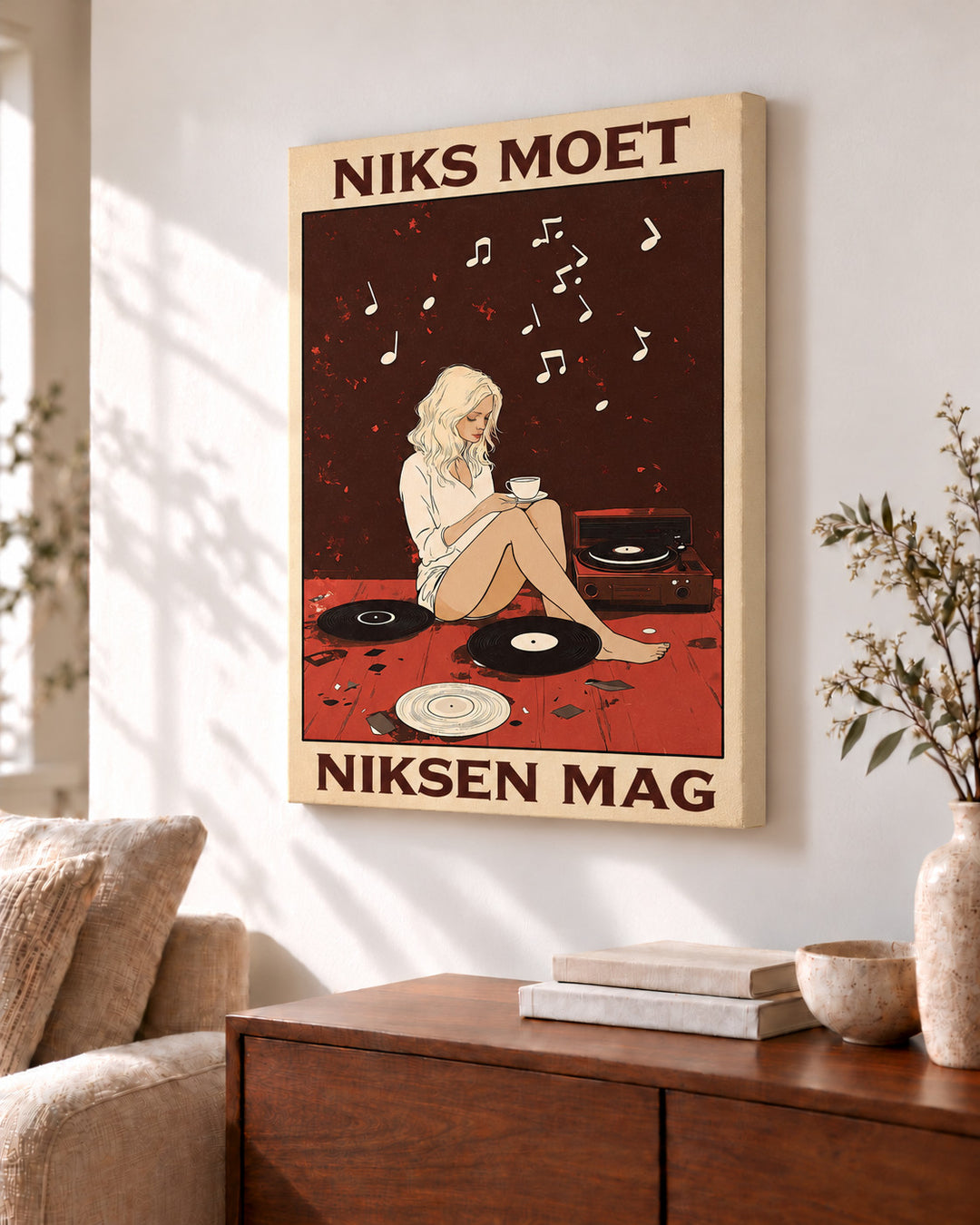 Niks moet, niksen mag — Decoratieve lijst en interieur niet inbegrepen