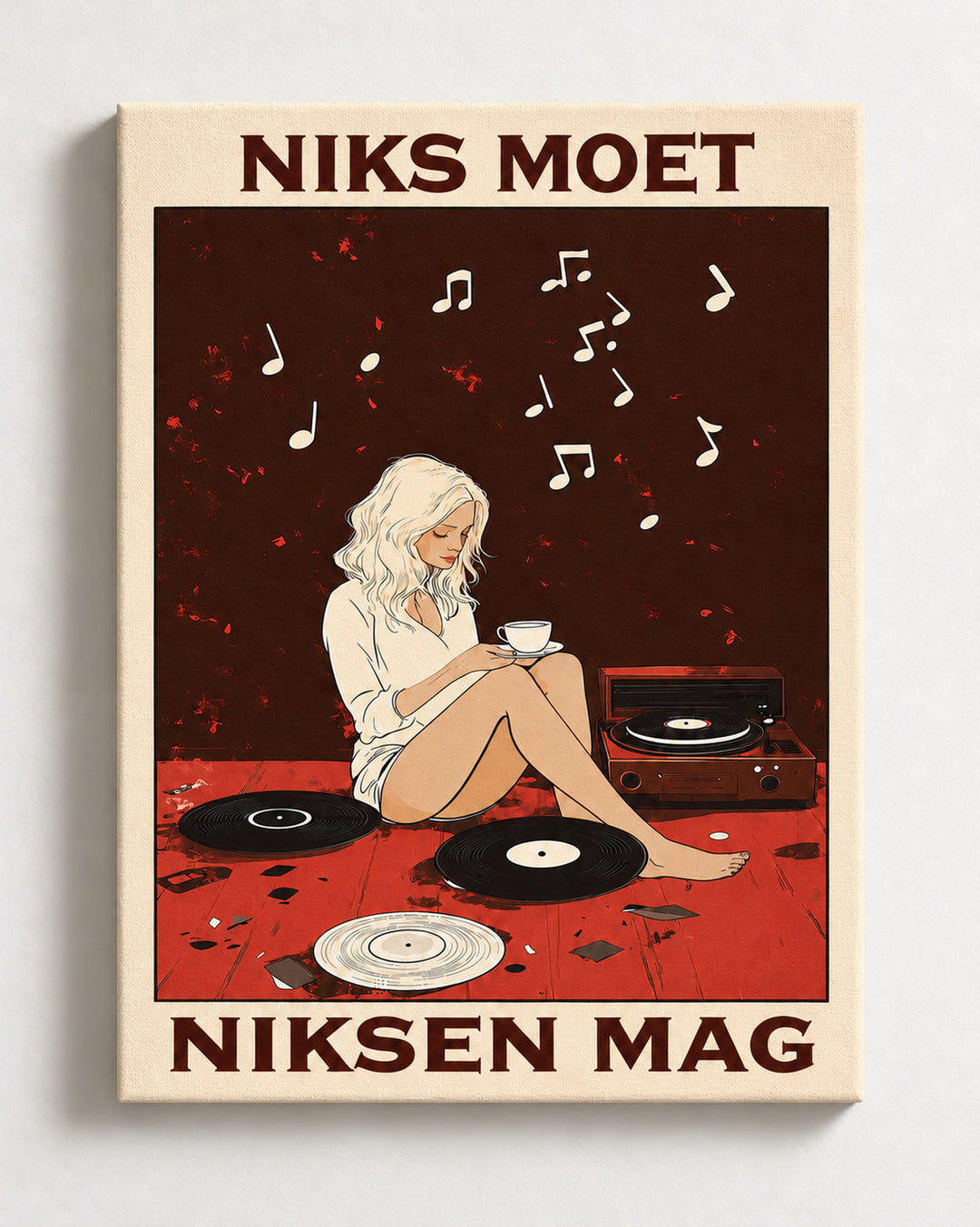 Niks moet, niksen mag — Decoratieve lijst en interieur niet inbegrepen