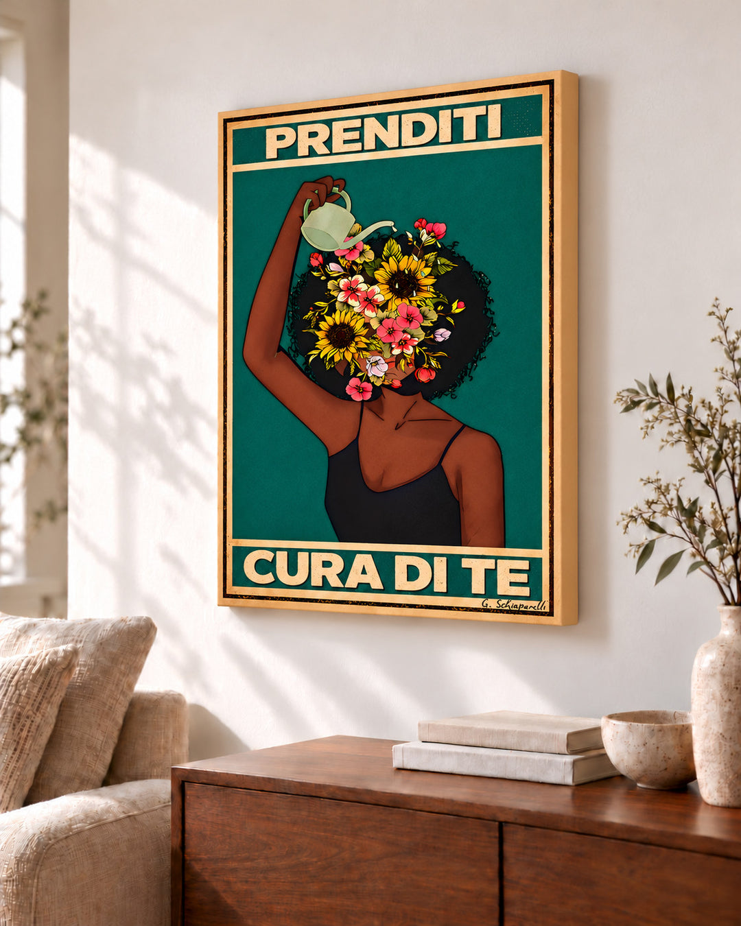 Prenditi cura di te – illustrazione con testo in italiano, immagine 5