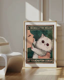 Er senkte den Blick und berührte das Herz 