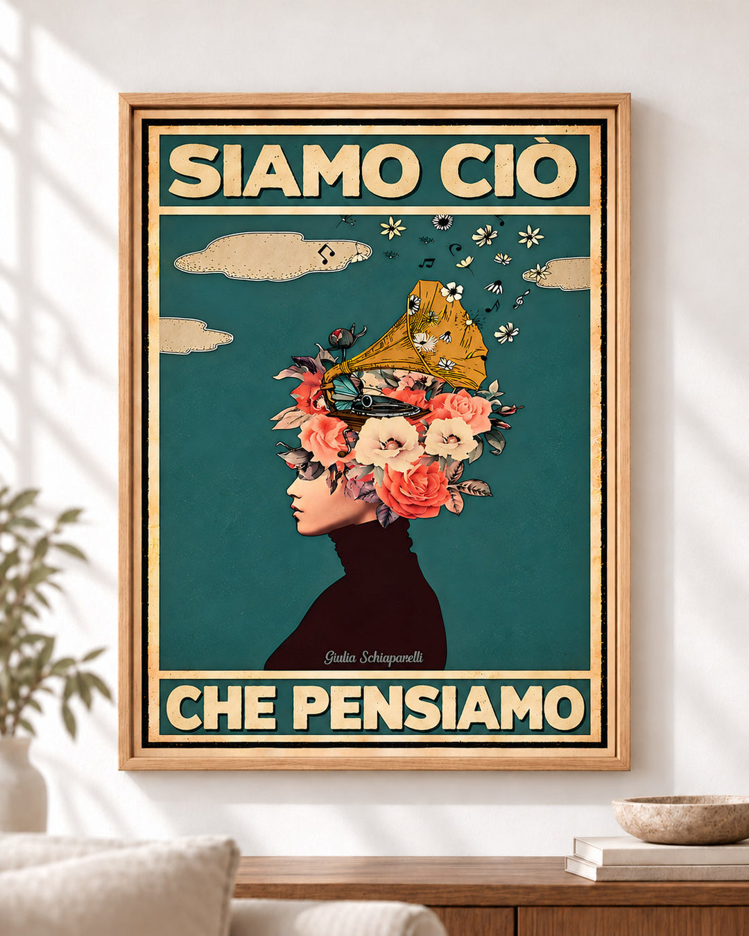 Siamo ciò che pensiamo – illustrazione con testo in italiano, immagine 2
