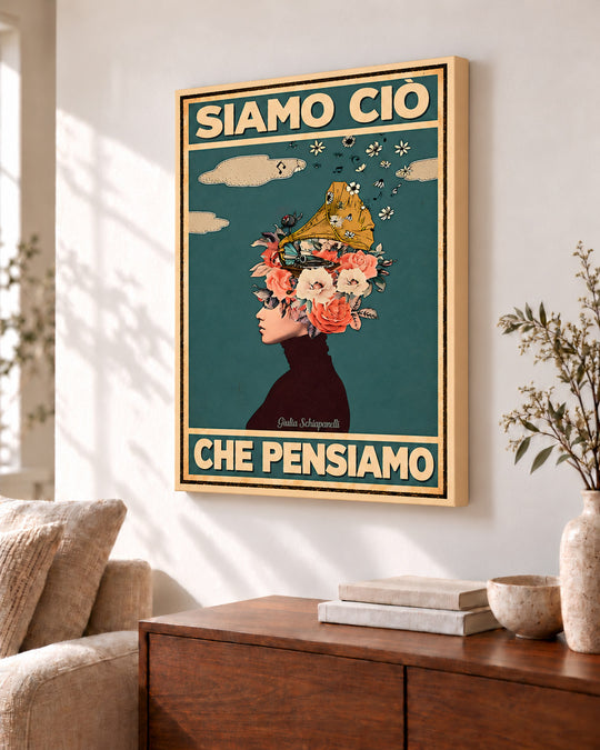 Siamo ciò che pensiamo – illustrazione con testo in italiano, immagine 6