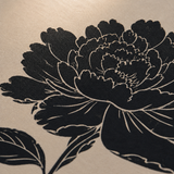 Gros plan sur la texture lin-coton et l’impression florale du Triptyque Fleuri