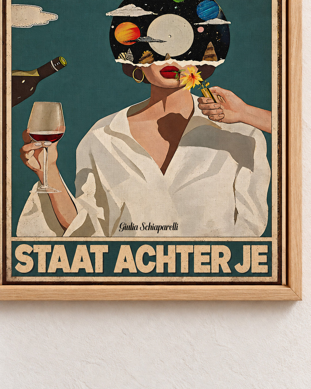 Het universum staat achter je — Decoratieve lijst en interieur niet inbegrepen