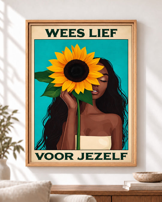 Wees lief voor jezelf — Decoratieve lijst en interieur niet inbegrepen