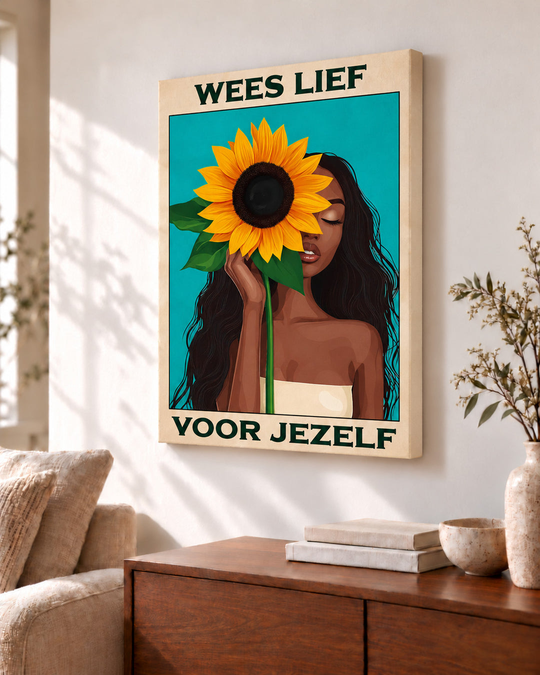 Wees lief voor jezelf — Decoratieve lijst en interieur niet inbegrepen