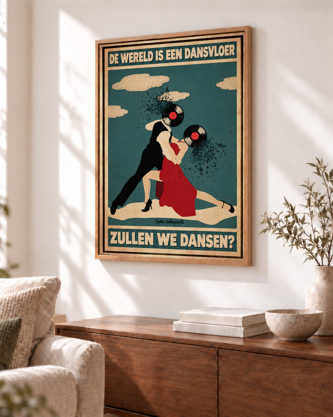 De wereld is een dansvloer, zullen we dansen? — Decoratieve lijst en interieur niet inbegrepen