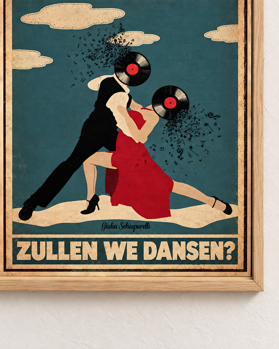 De wereld is een dansvloer, zullen we dansen? — Decoratieve lijst en interieur niet inbegrepen