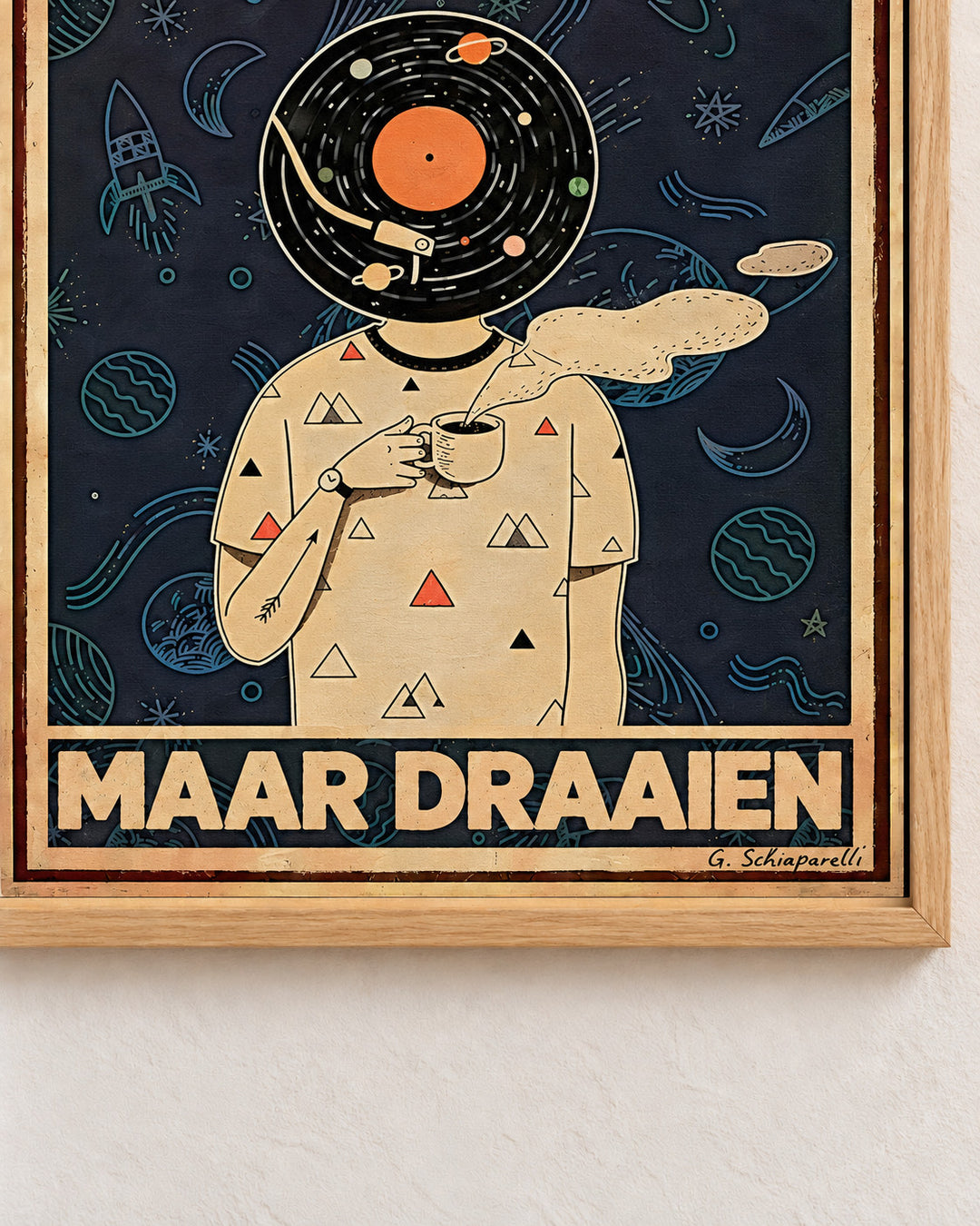 Laat de wereld maar draaien — Decoratieve lijst en interieur niet inbegrepen