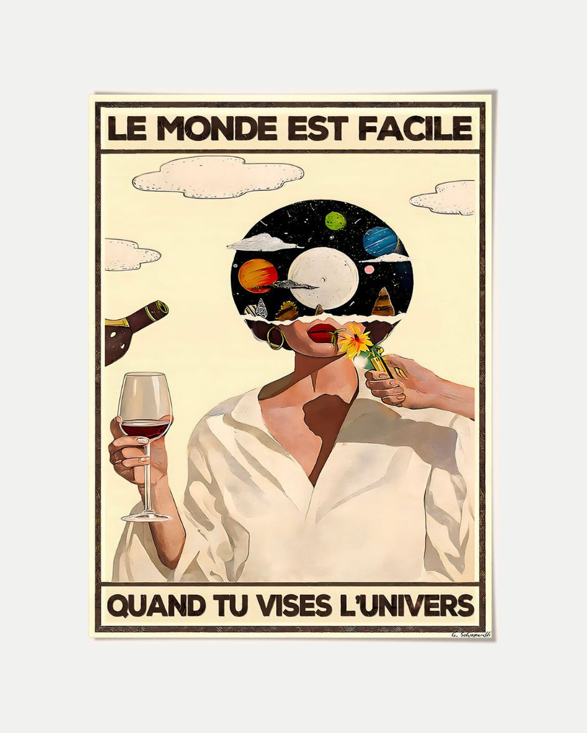 Le monde est facile quand tu vises l'Univers — Crème & Sable