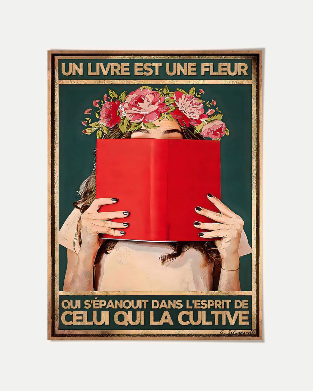 Un livre est une fleur qui s'épanouit dans l'esprit de celui qui la cultive