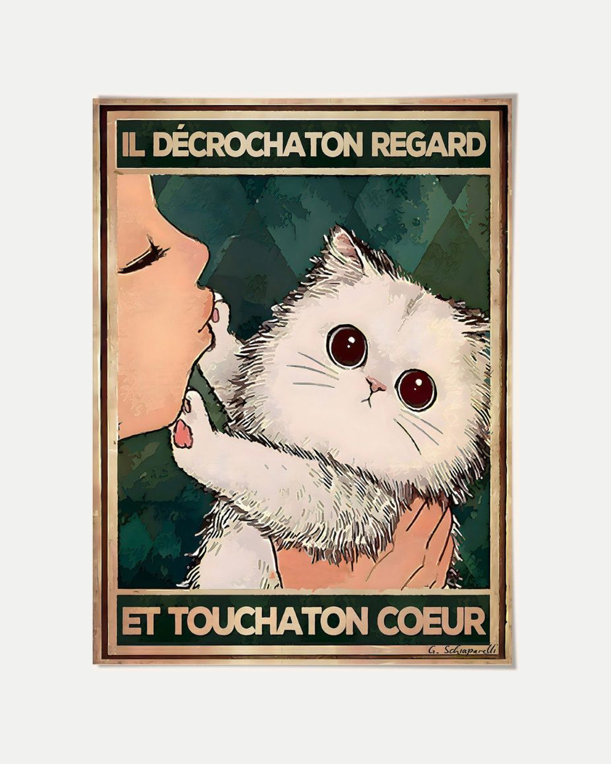 Il décrochaton regard et touchaton coeur