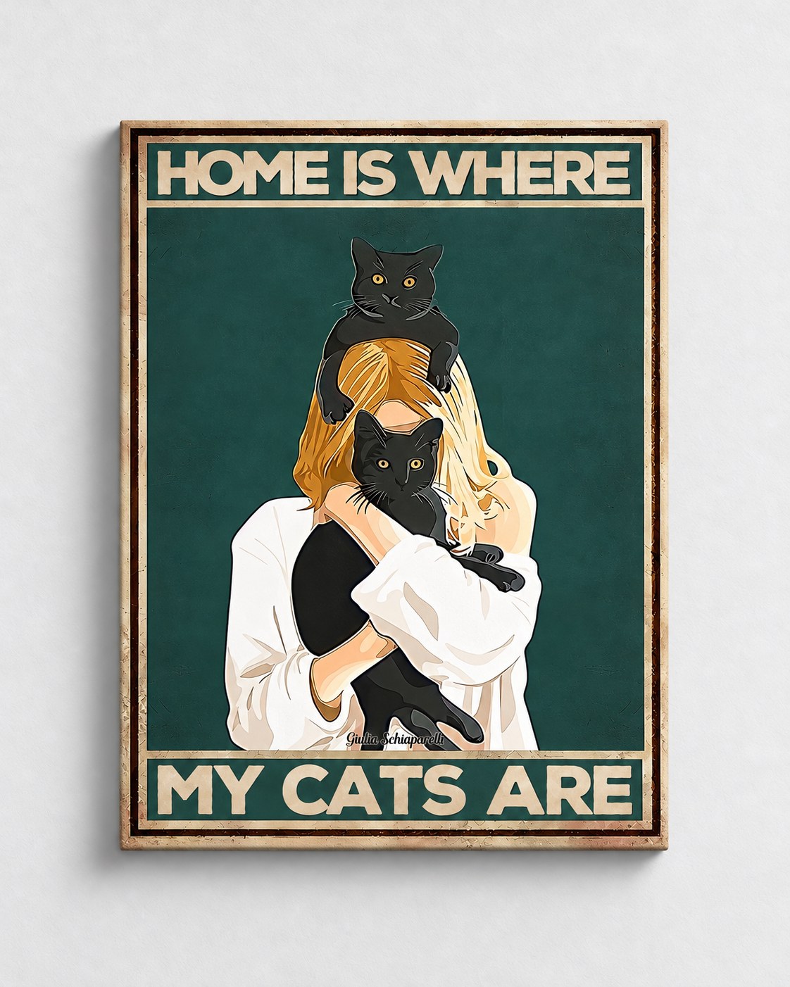 Thuis is waar mijn katten zijn 