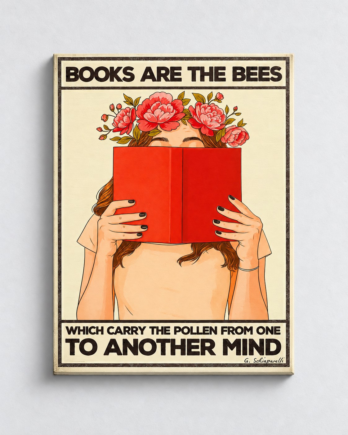 Boeken zijn de bijen die het stuifmeel van de ene naar de andere geest dragen 