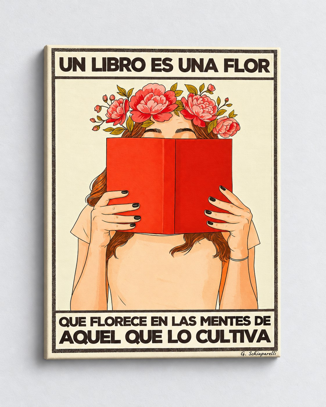 Un libro es una flor que florece de las mentes de aquel que lo cultiva — Crème & Sable