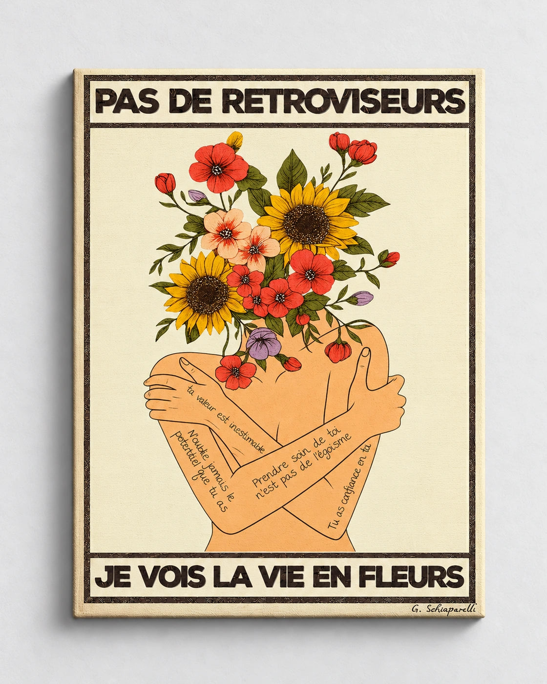 Pas de rétroviseurs, je vois la vie en fleurs — Crème & Sable