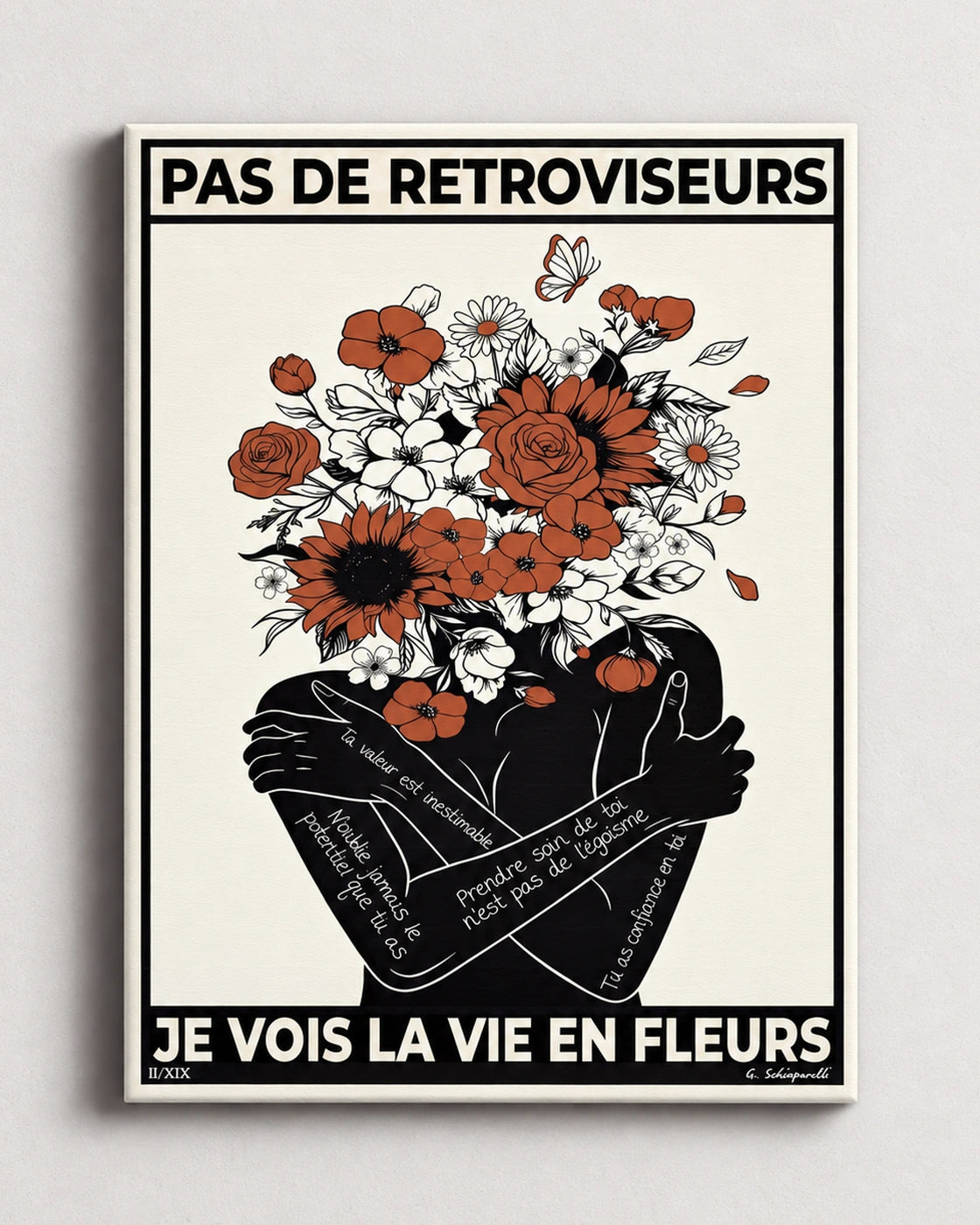 Sin retrovisores, veo la vida en flores 