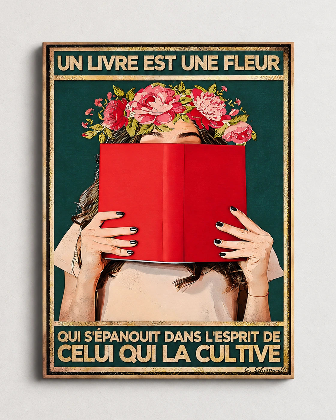 A book is a flower that blooms in the mind of the one who cultivates it 