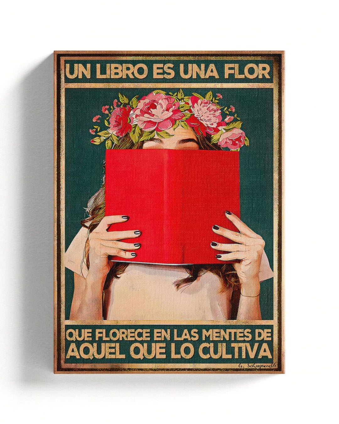 Un libro es una flor que florece de las mentes de aquel que lo cultiva 